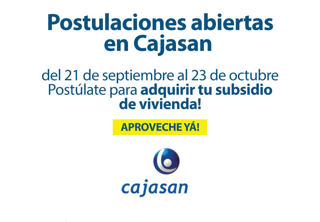 Aprovecha los subsidios de Cajasan